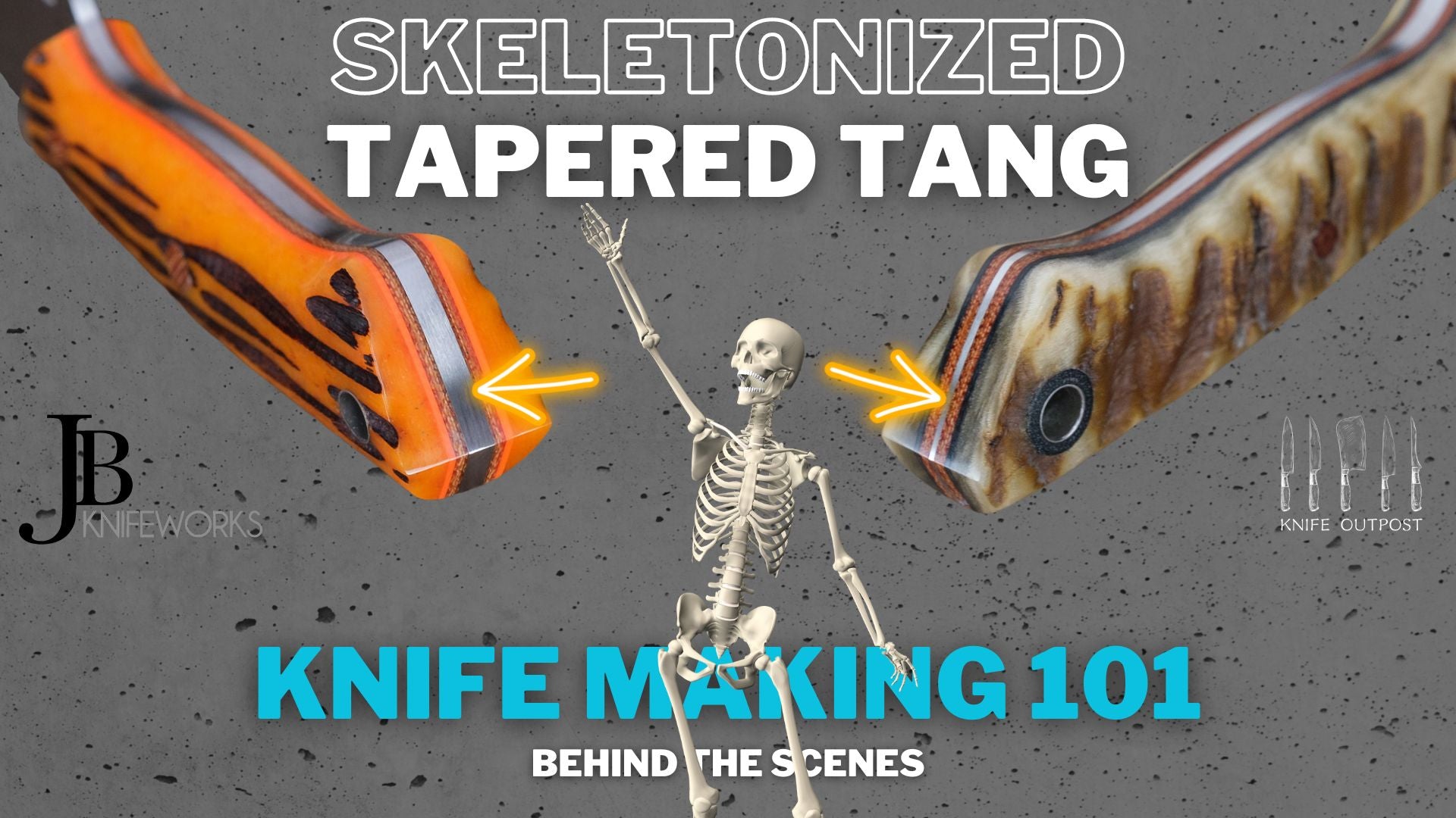 Knife Making 101: How Skeletonized Full Tang and Tapered Tang Knives Are Made