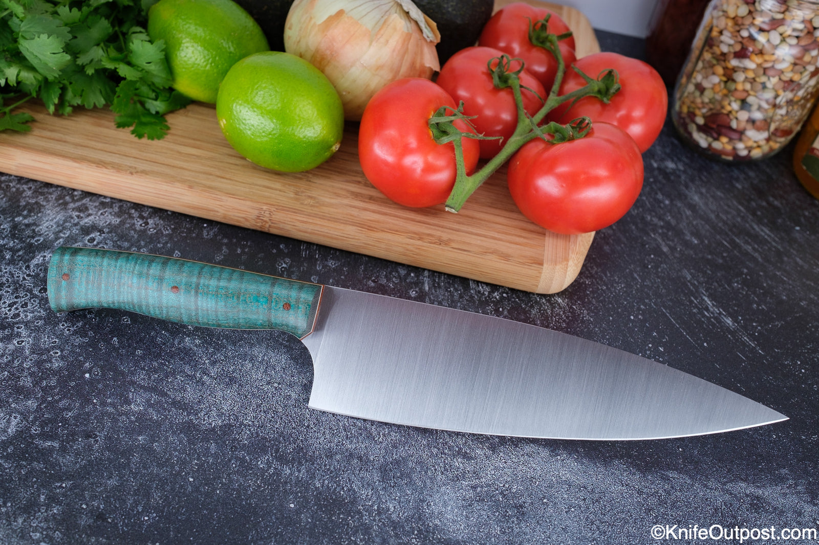 Awabi Kiritsuke Knife - Complete Knife with Abalone in Resin Handles a —  WoodWorld of Texas