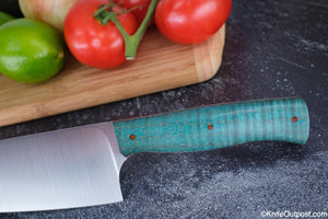 8" Chef - Aqua Striped Maple - 8670