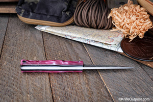Flit - Pink Swirl Resin - 80CrV2