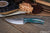 Bourbon Street Skinner - Emerald Cloud Paper Micarta - A2
